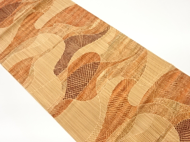 JAPANESE NAGOYA OBI / CHIKUZEN HAKATA / WOVEN ABSTRACT